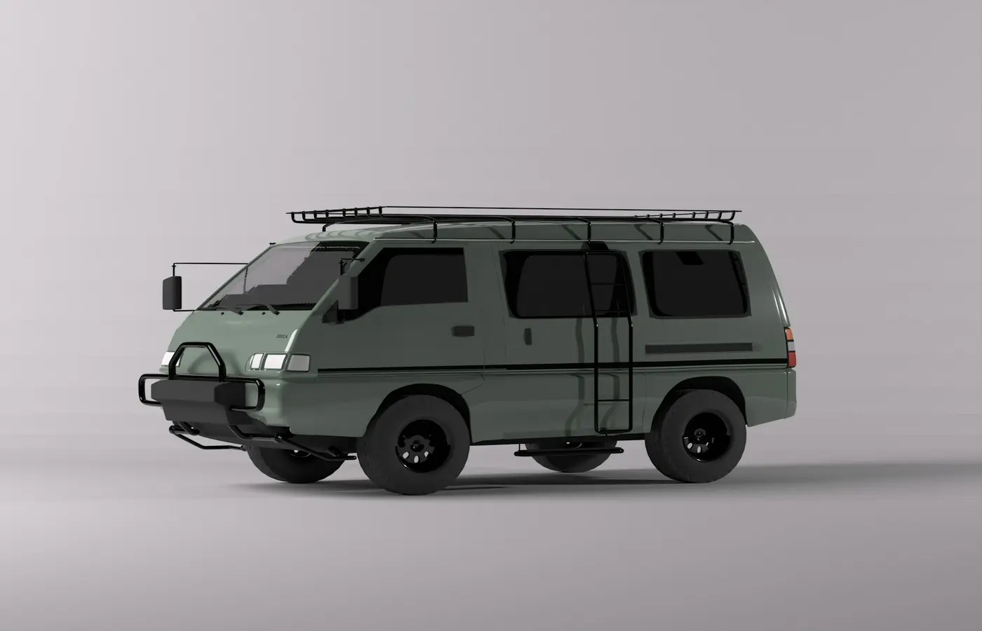 Four-wheel-drive cargo van